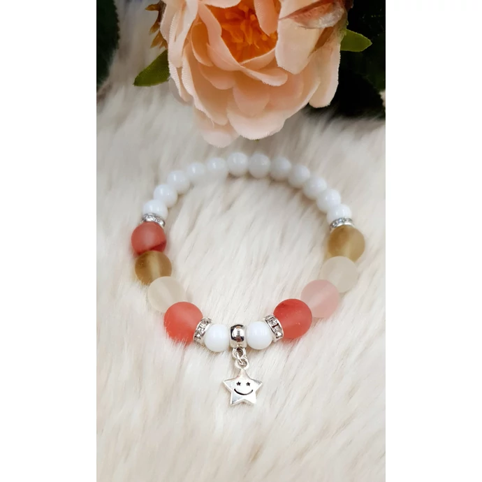 Mosolygós csillag gyerekkarkötő