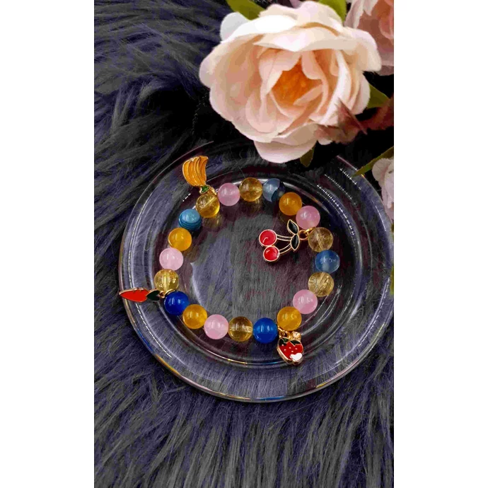 Gyümölcsös gyerek charmkarkötő