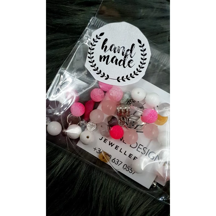 "Hand made" csomag pink hand made, hand made csomag, csináld magad, saját ékszer