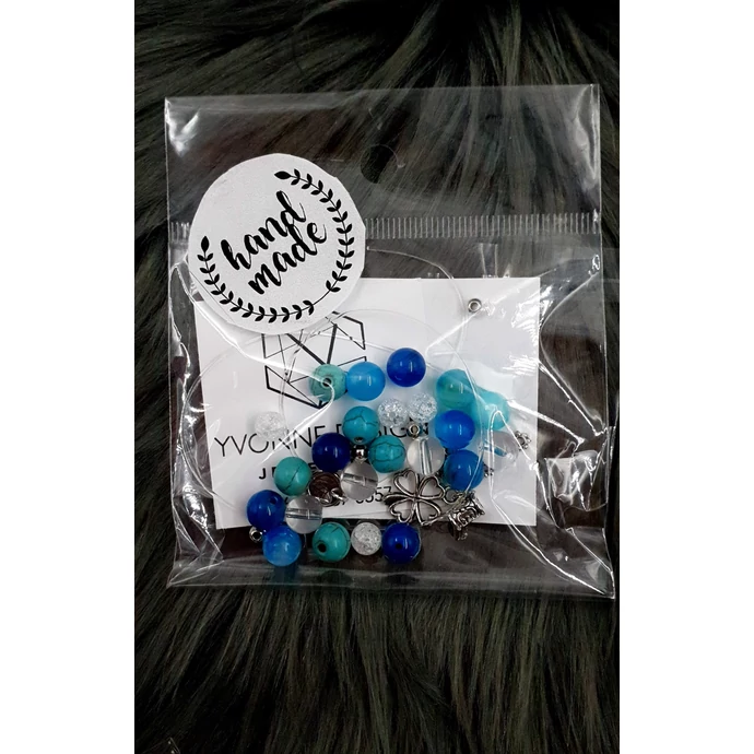 "Hand made" csomag türkiz hand made, hand made csomag, csináld magad, saját ékszer