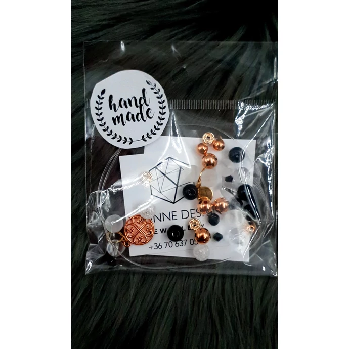 "Hand made" csomag rosegold virág hand made, hand made csomag, csináld magad, saját ékszer