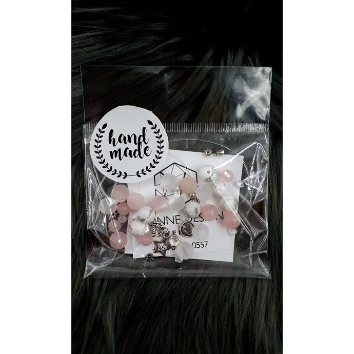 "Hand made" csomag rózsaszín csillag hand made, hand made csomag, csináld magad, saját ékszer