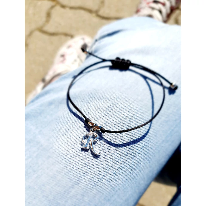 Zsinór karkötő szabadon választható betűvel_2