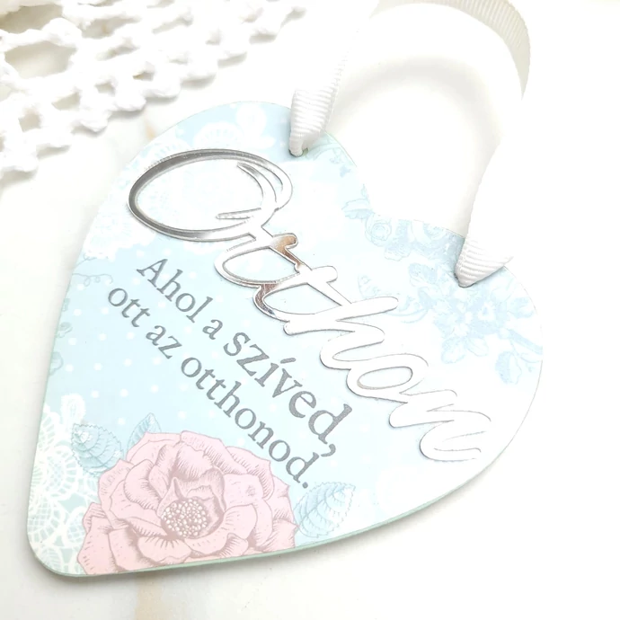 Angyali gondolatok felfüggesztehtő tábla - Otthon