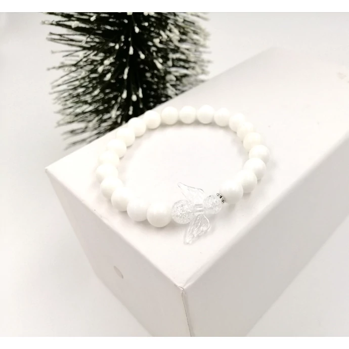 "Hófehér angyal" ásványkarkötő