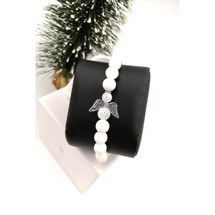 "Hófehér angyal" ásványkarkötő