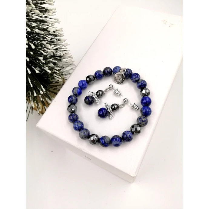 "Kék angyal" lazurit ékszerszett